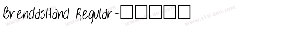 BrendasHand Regular字体转换